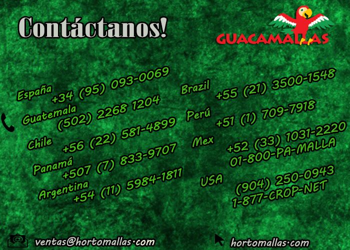 contáctanos para malla control de aves